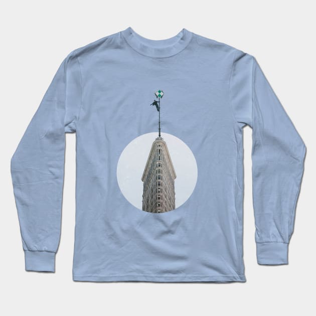 Flatiron Building New York City Long Sleeve T-Shirt by tonylonder